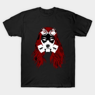 Steampunk gas mask woman T-Shirt